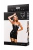 Glossy Glossy Mirabell,dress,wetlook,black,L